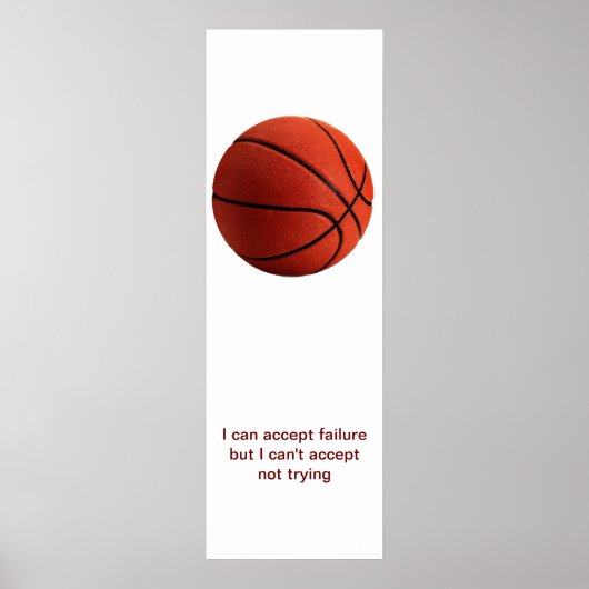 Poster de l'affiche de basket-ball sur la motivati (Devant)