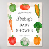 Poster de l'Affiche de bienvenue Baby shower agric (Devant)