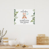 Poster de l'Affiche de bienvenue Baby shower de l' (Cuisine)