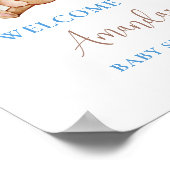 Poster de l'Affiche de bienvenue Baby shower de l' (Coin)