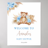 Poster de l'Affiche de bienvenue Baby shower de l' (Devant)