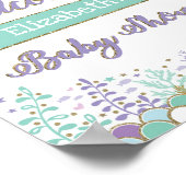 Poster de l'Affiche de bienvenue Baby shower de me (Coin)