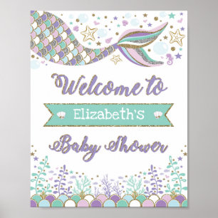 Poster de l'Affiche de bienvenue Baby shower de me