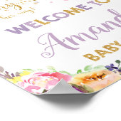Poster de l'Affiche de bienvenue Baby shower fée f (Coin)