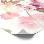 Poster de l'Affiche de bienvenue Baby shower flora (Coin)