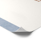 Poster de l'Affiche de bienvenue Baby shower Ouest (Coin)