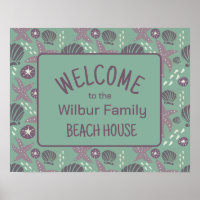 Poster de l'Affiche de bienvenue Beach House