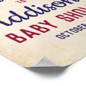 Poster de l'Affiche de bienvenue de Baby shower à  (Coin)