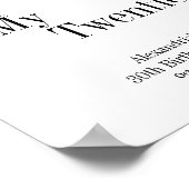 Poster de l'Affiche de bienvenue de la typographie (Coin)