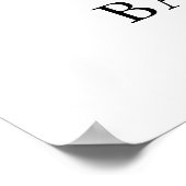 Poster de l'Affiche de bienvenue du Baby shower Bo (Coin)