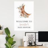 Poster de l'Affiche de bienvenue du Baby shower Bo (Bureau à domicile)
