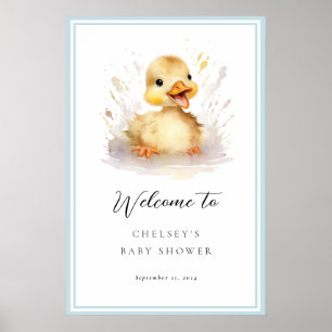 Poster de l'Affiche de bienvenue du petit Baby sho