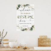 Poster de l'Affiche de bienvenue Fête des mariées (Cuisine)