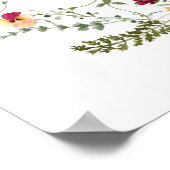 Poster de l'Affiche de bienvenue Fleur sauvage Boh (Coin)