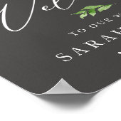 Poster de l'Affiche de bienvenue mariage (Coin)