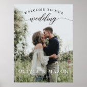 Poster de l'Affiche de bienvenue mariage avec phot (Devant)