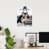 Poster de l'Affiche de bienvenue mariage avec phot (Bureau à domicile)