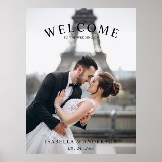 Poster de l'Affiche de bienvenue mariage avec phot (Devant)