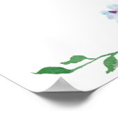 Poster de l'Affiche de bienvenue Mariage Blue Hydr (Coin)