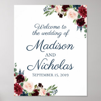Poster de l'Affiche de bienvenue Mariage de la Mar