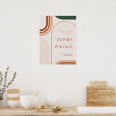 Poster de l'Affiche de bienvenue Mariage en Arche  (Cuisine)