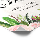 Poster de l'Affiche de bienvenue Mariage Fiesta Fl (Coin)