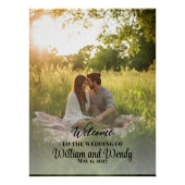 Poster de l'Affiche de bienvenue Mariage photo (Devant)