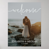 Poster de l'Affiche de bienvenue mariage Photo Scr (Devant)