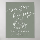 Poster de l'affiche de la bière de pacifier vert S (Devant)