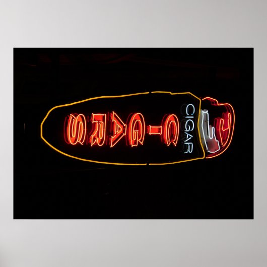 Poster de l'affiche de la cigar Store Neon (Devant)