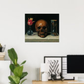 Poster de l'affiche de la vie avec le crâne (Bureau à domicile)