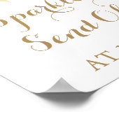 Poster de l'affiche de l'affiche d'or blanc fleur (Coin)