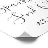 Poster de l'affiche de l'affiche verte Fleur Blanc (Coin)