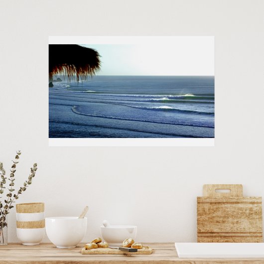 Poster de l'affiche de surf Waves Breaking in Bali (Cuisine)