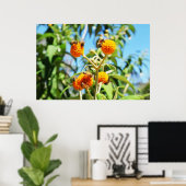 Poster de l'affiche des abeilles au travail (Bureau à domicile)