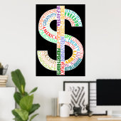 Poster de l'affiche des signes de dollars hauts (Bureau à domicile)
