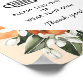 Poster de l'affiche du Baby shower Orange Little C (Coin)