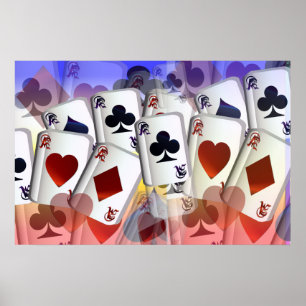 Poster de l'affiche du groupe BG Four Aces (arc en