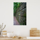 Poster de l'affiche du mur de pierre le long du se (Cuisine)