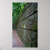 Poster de l'affiche du mur de pierre le long du se (Devant)