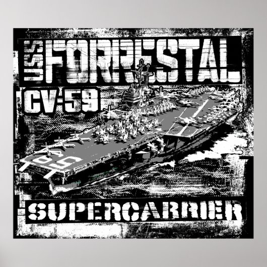 Poster de l'affiche du porte-avions Forrestal (Devant)