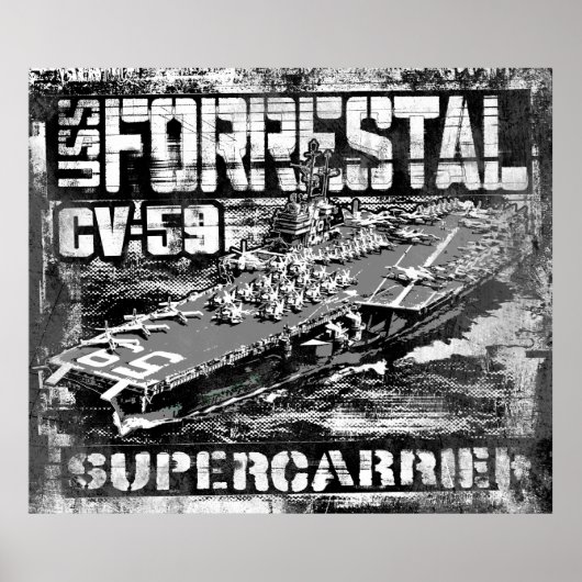 Poster de l'affiche du porte-avions Forrestal (Devant)
