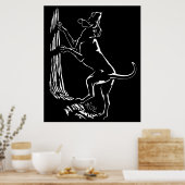 Poster de l'affiche Hound Dog Art Cool Chasse Dog  (Cuisine)