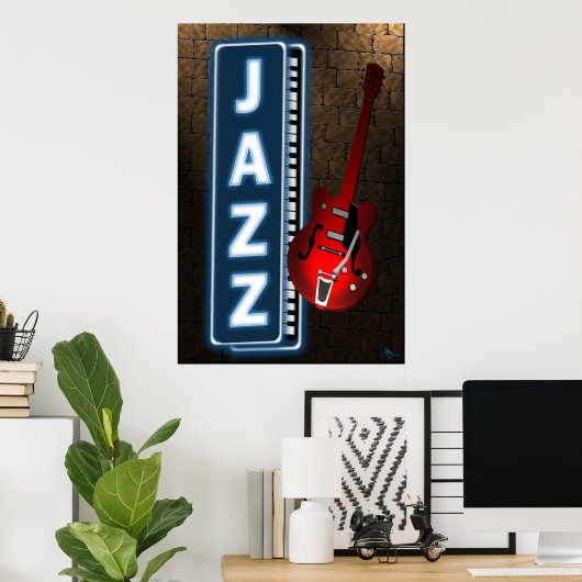Poster de l'affiche Jazz Neon (Bureau à domicile)