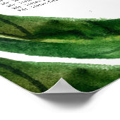 Poster de l'affiche moderne Bold Feuilles tropicau (Coin)