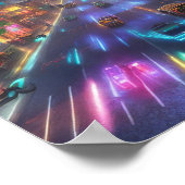 Poster de l'affiche Neon-Lit World of Cyberpunk Ba (Coin)