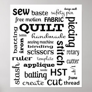 Poster de l'affiche Quilting Subway Art Fourre-tou