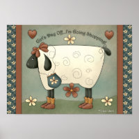 Poster de l'affiche Whimsical Sheep de Prim Countr