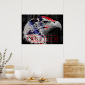 Poster de l'aigle américain Liberté du drapeau amé (Cuisine)