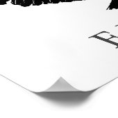 Poster de l'aigle d'atterrissage noir blanc de la  (Coin)